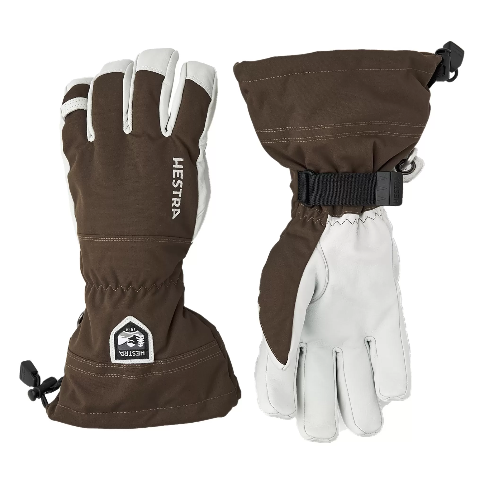 hestra Hanskat Ja Rukkaset<Alpine Glove Army Leather Heli Ski - 5 Finger 22/23, Kasineet Unisex