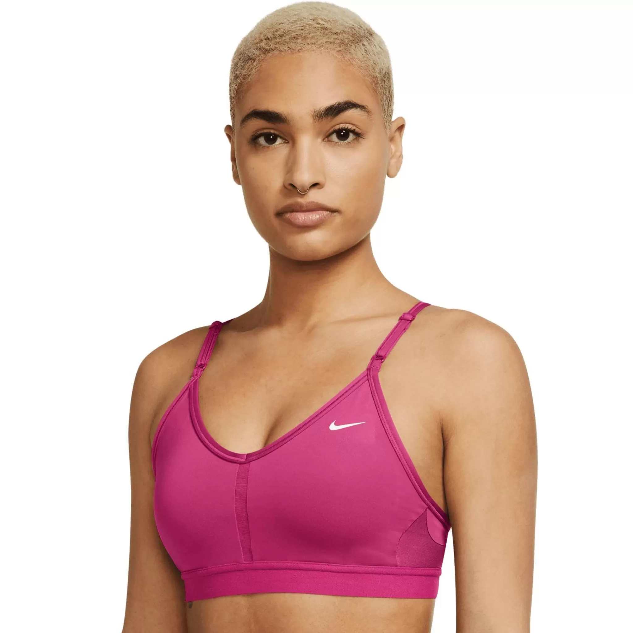 nike Urheiluliivit Ja Urheilutopit<Dri-Fit Indy V-Neck Bra, Naisten Urheilurintaliivit