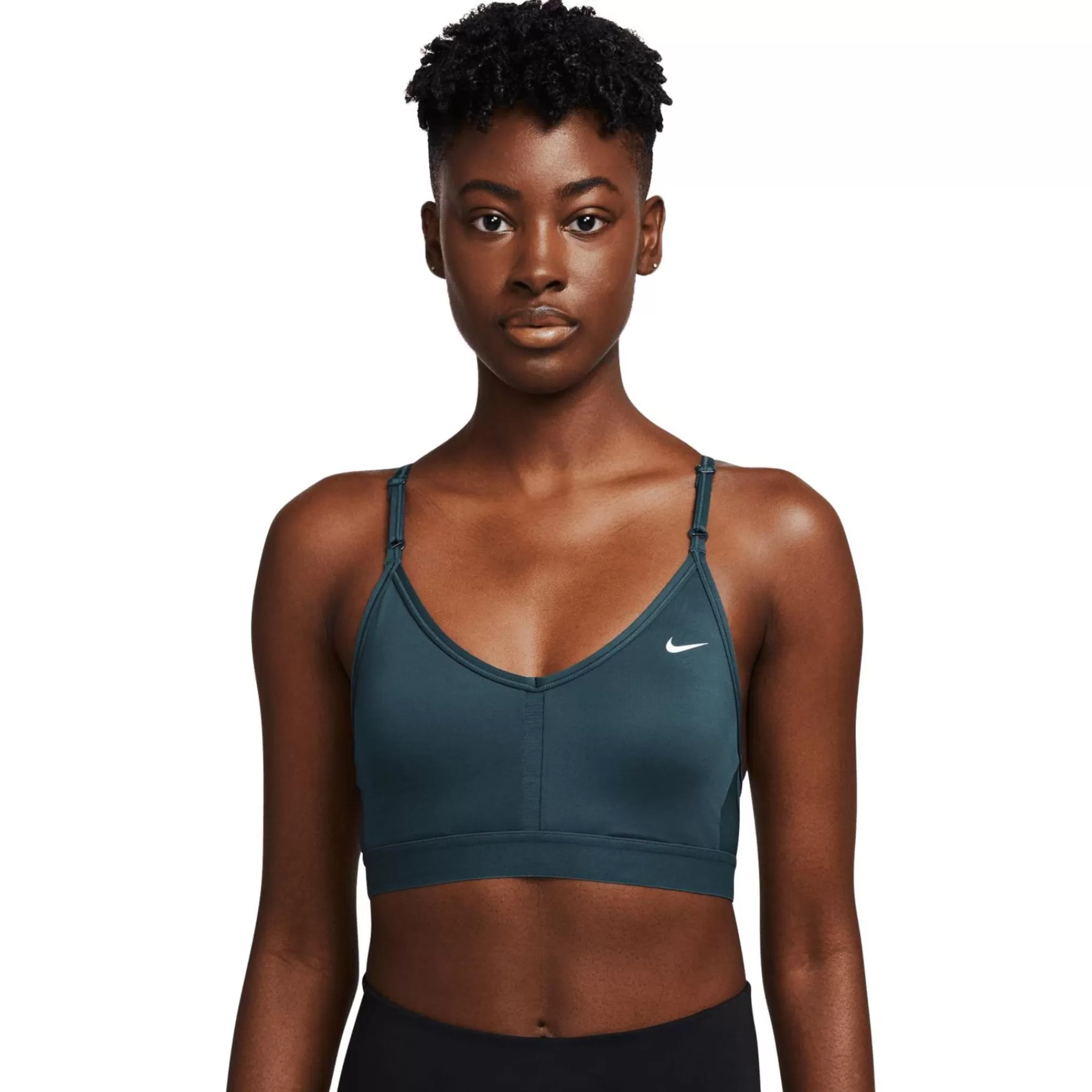 nike Urheiluliivit Ja Urheilutopit<Dri-Fit Indy V-Neck Bra, Naisten Urheilurintaliivit