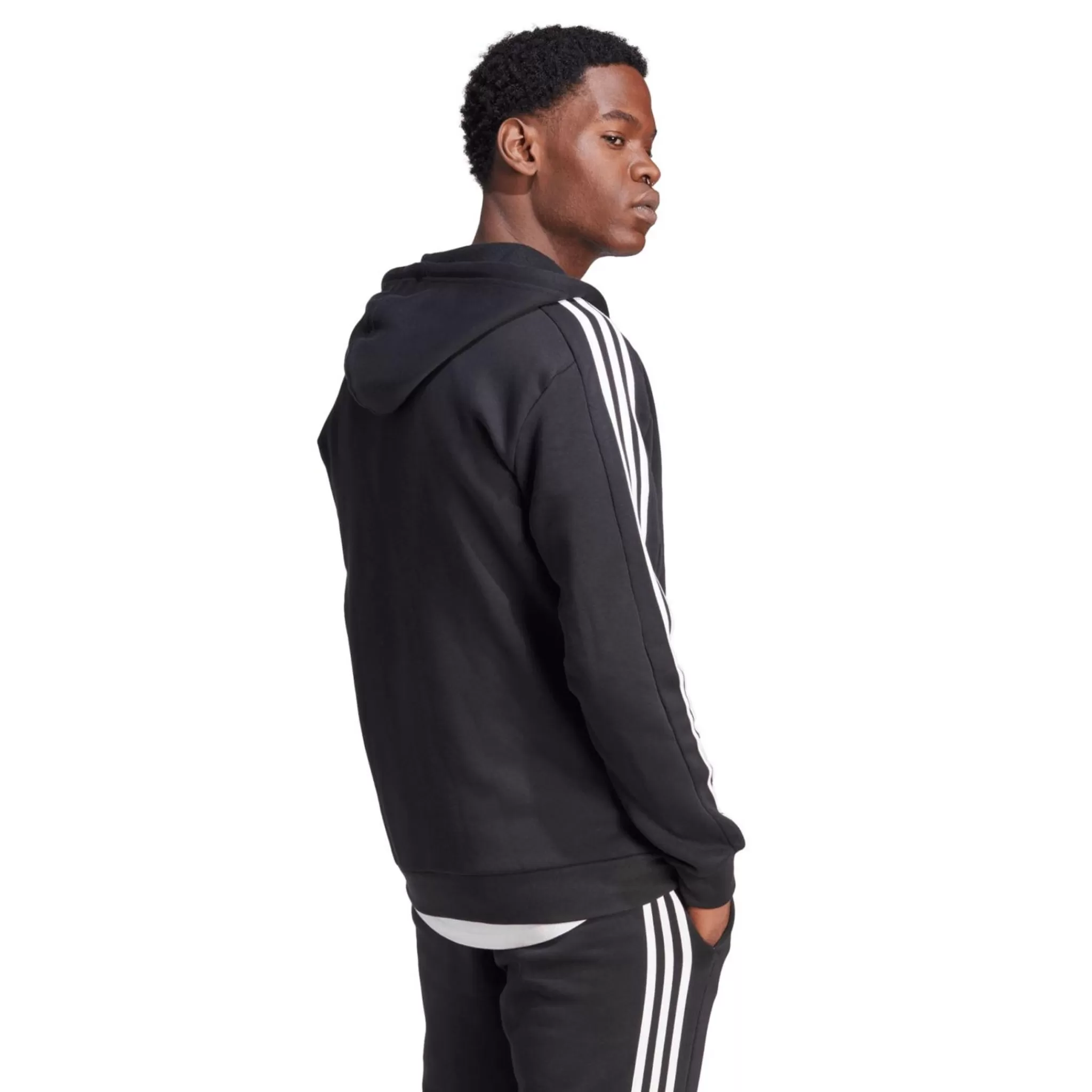 adidas Paidat<Essential Fleece 3-Stripes Full Zip, Miesten Huppari