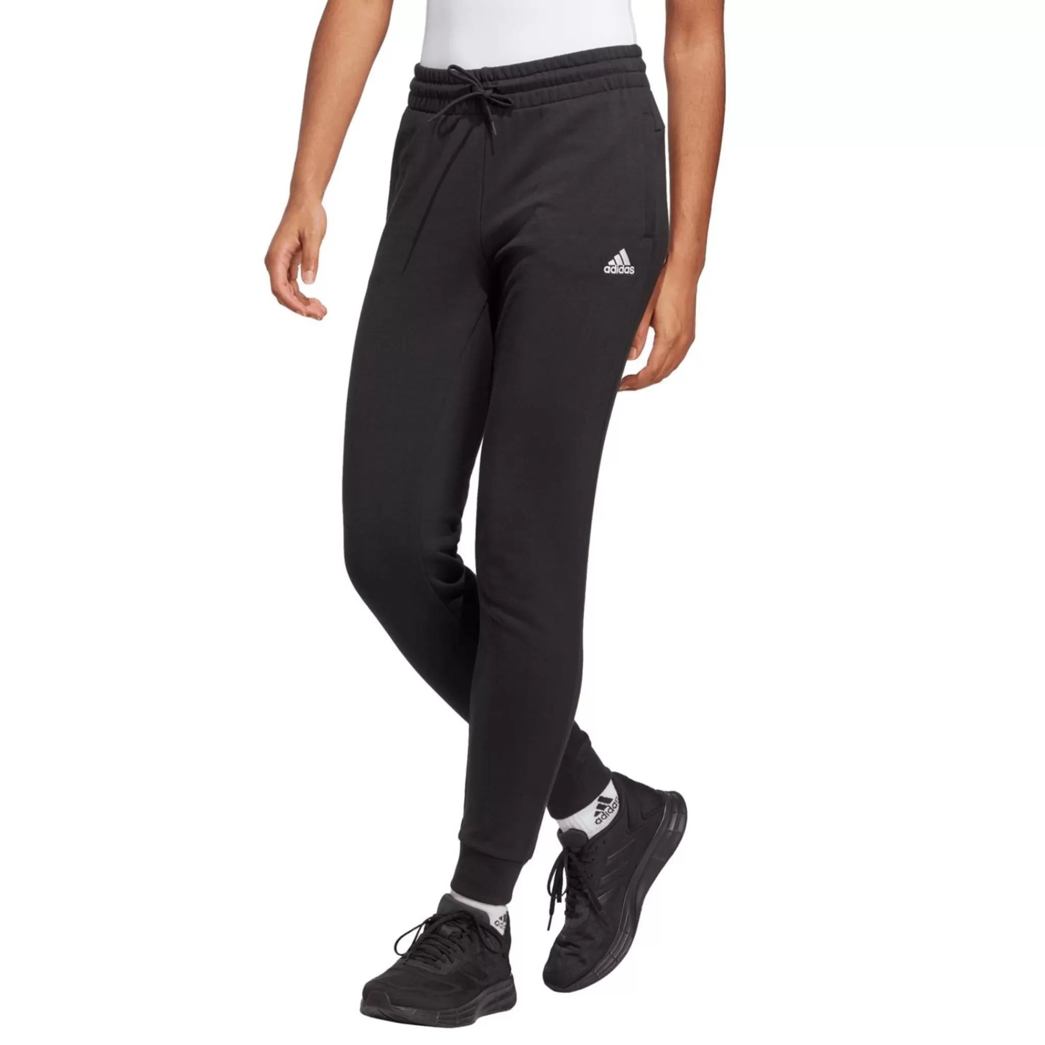 adidas Housut<Essential Linear French Terry Cuffed Pant, Naisten Collegehousut