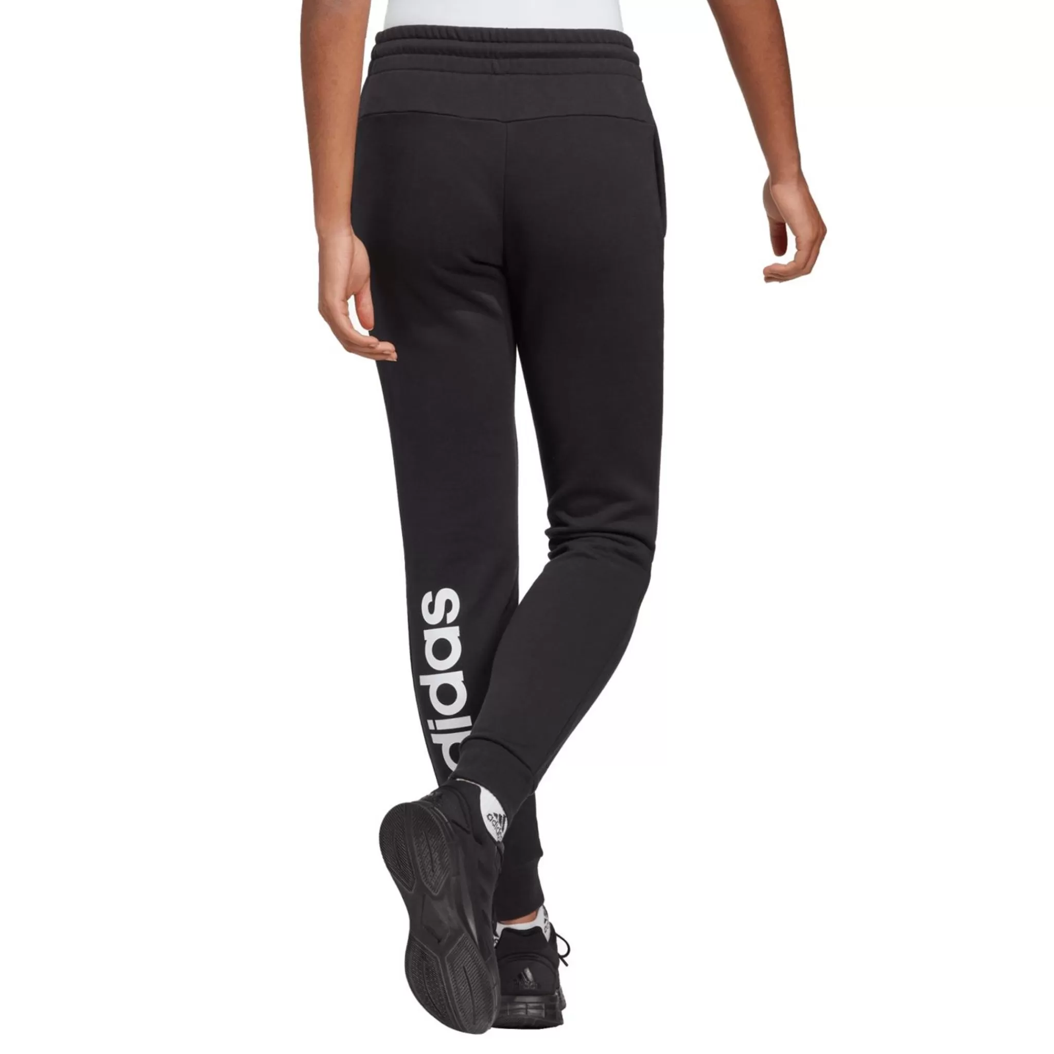 adidas Housut<Essential Linear French Terry Cuffed Pant, Naisten Collegehousut