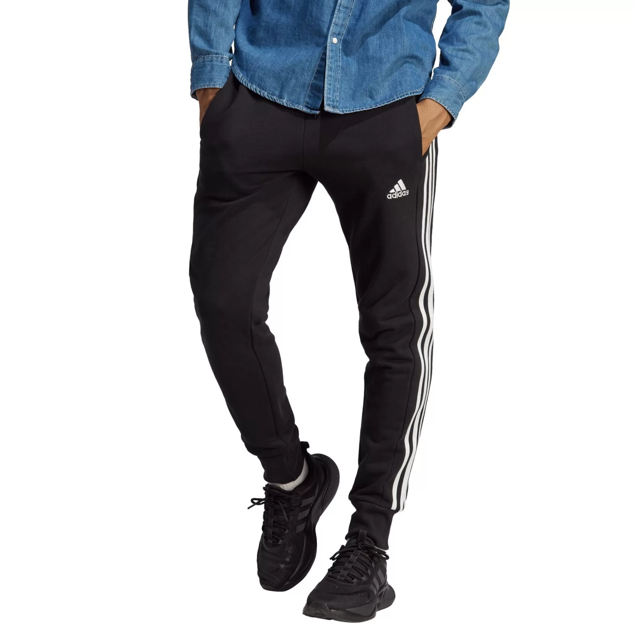 adidas Housut<Essentials French Terry 3-Stripes Pant, Collegehousut Miehille