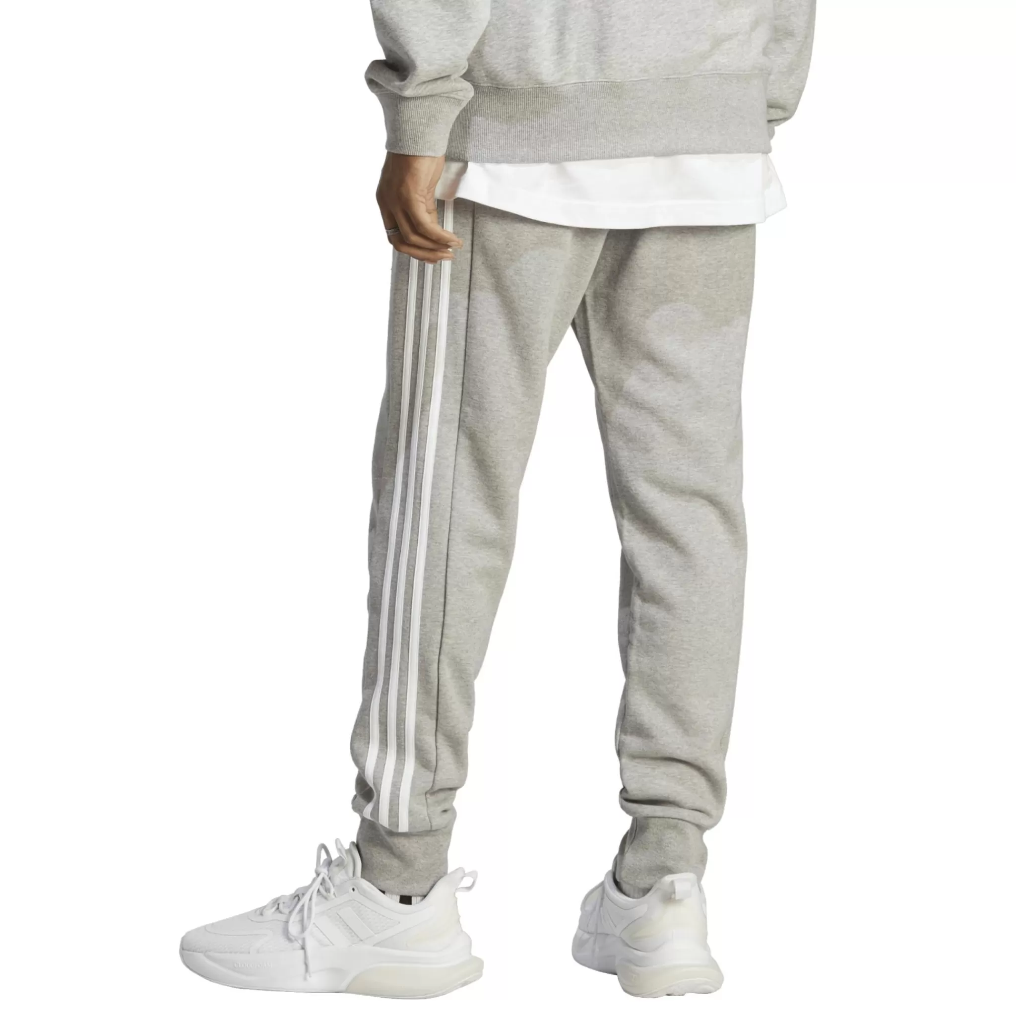 adidas Housut<Essentials French Terry Tapered Cuff 3-Stripes Pants, Miesten Collegehousut