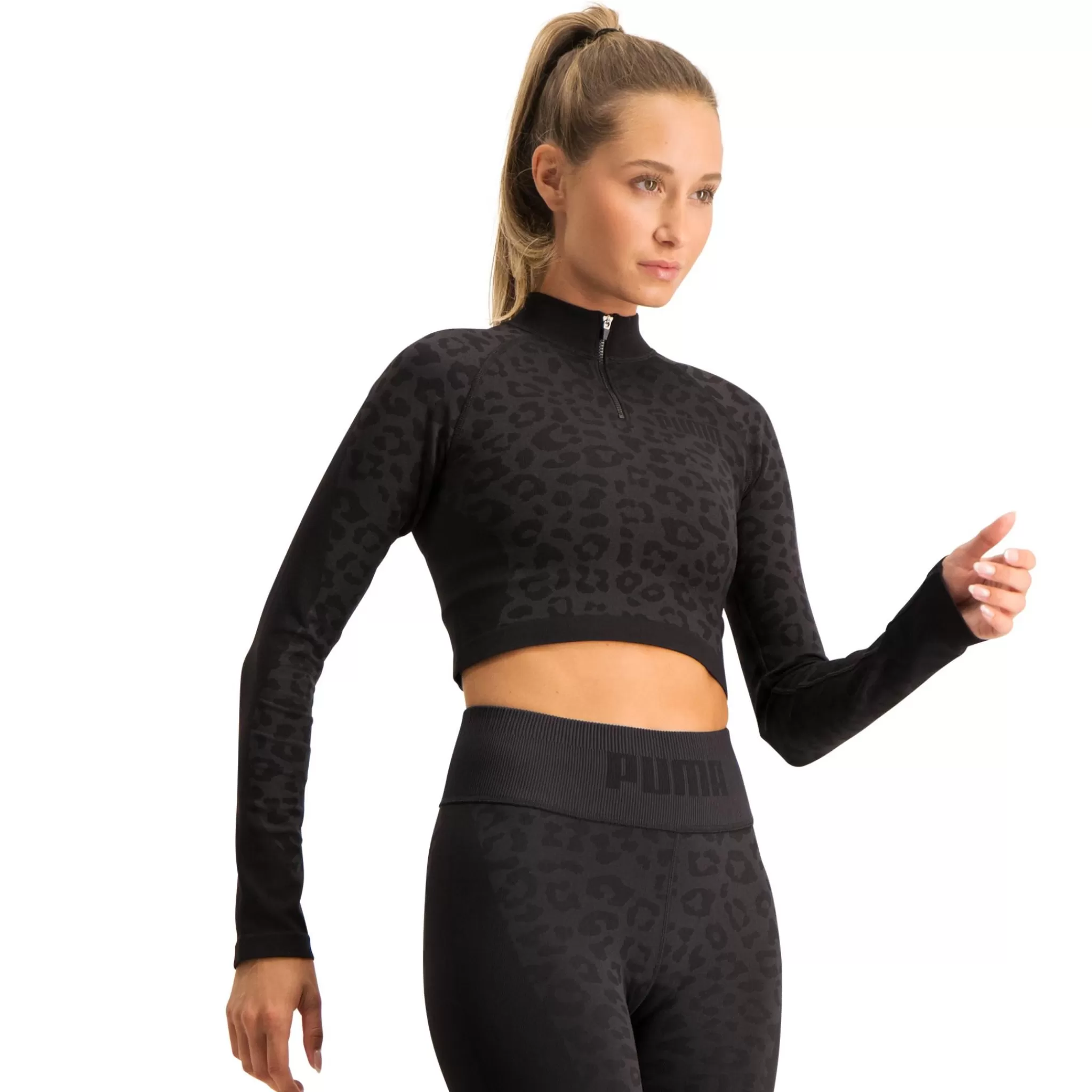 puma Paidat<Formknit Seamless Cropped 1/4 Zip, Naisten Treenitoppi