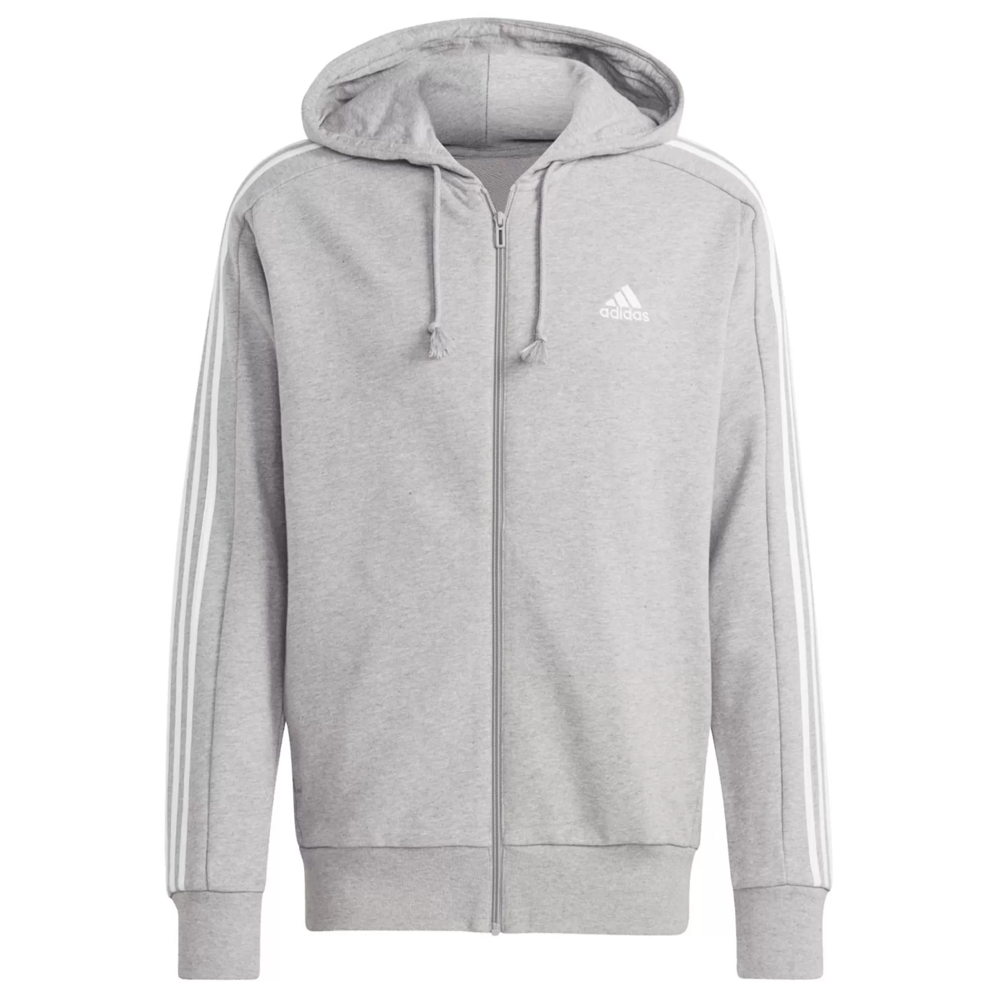 adidas Paidat<French Terry 3-Stripes Full-Zip Hoodie, Miesten Huppari