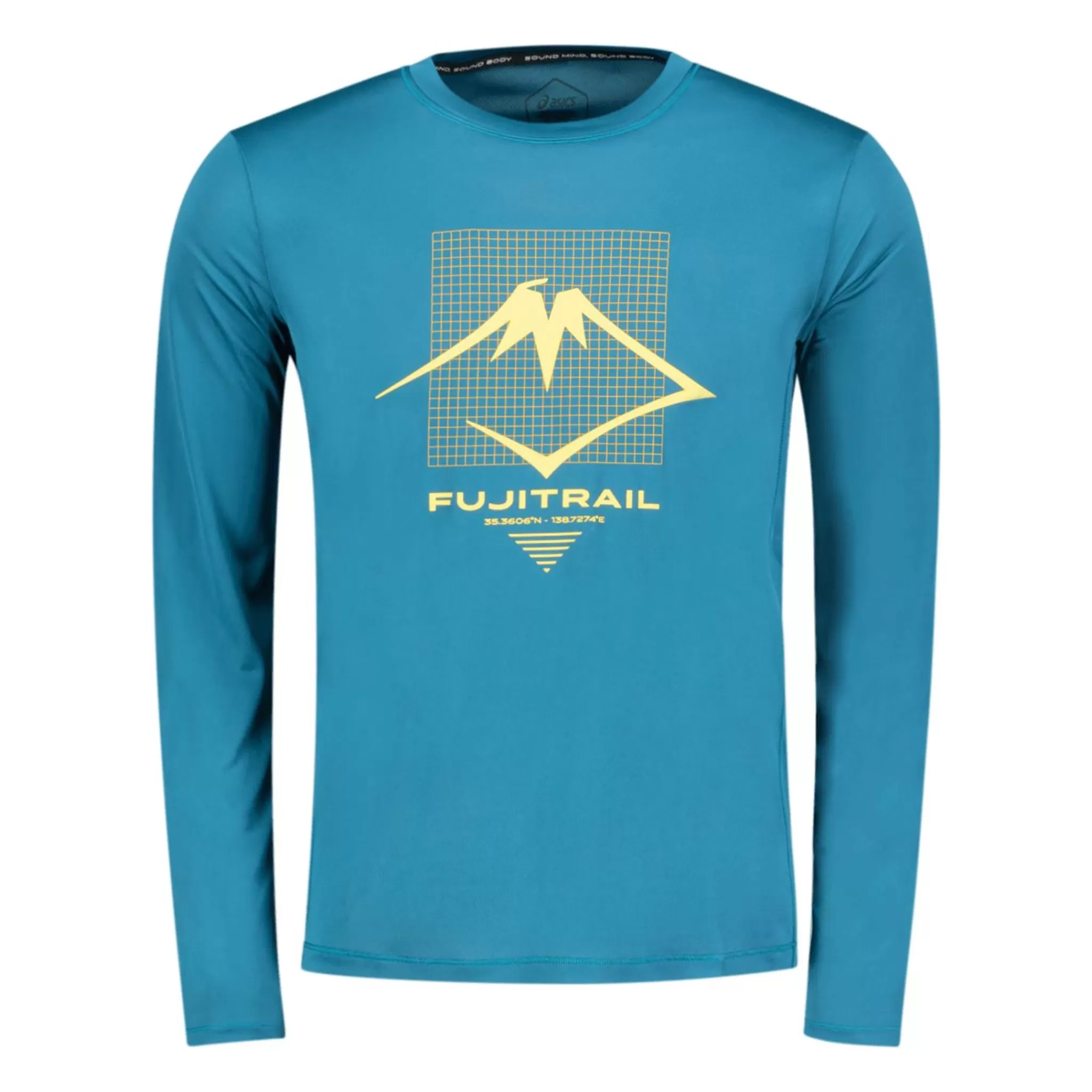 asics Paidat<Fujitrail Logo Long Sleeve Top, Miesten Treenipaita