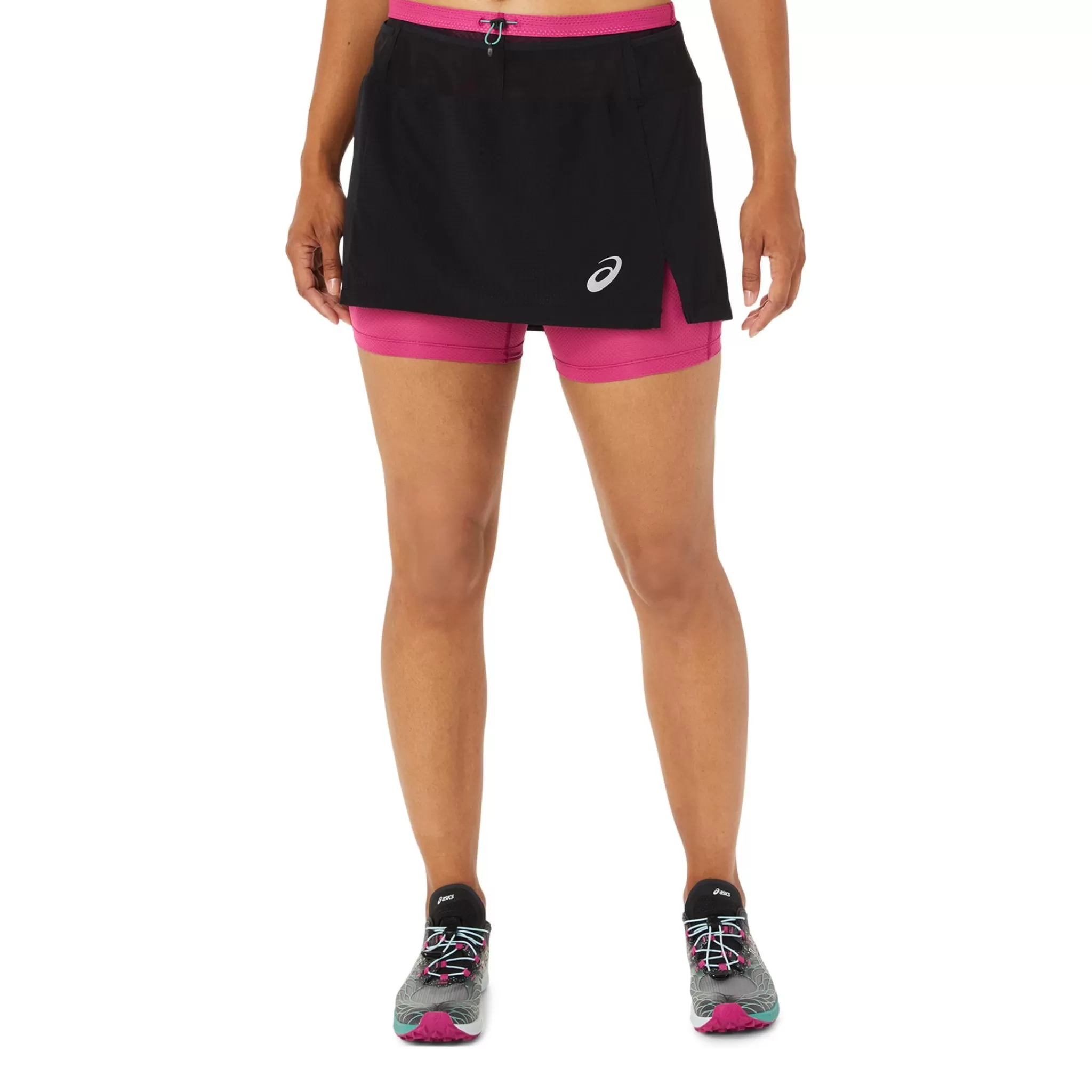 asics Shortsit Ja Caprit<Fujitrail Skort W, Naisten Treenihame