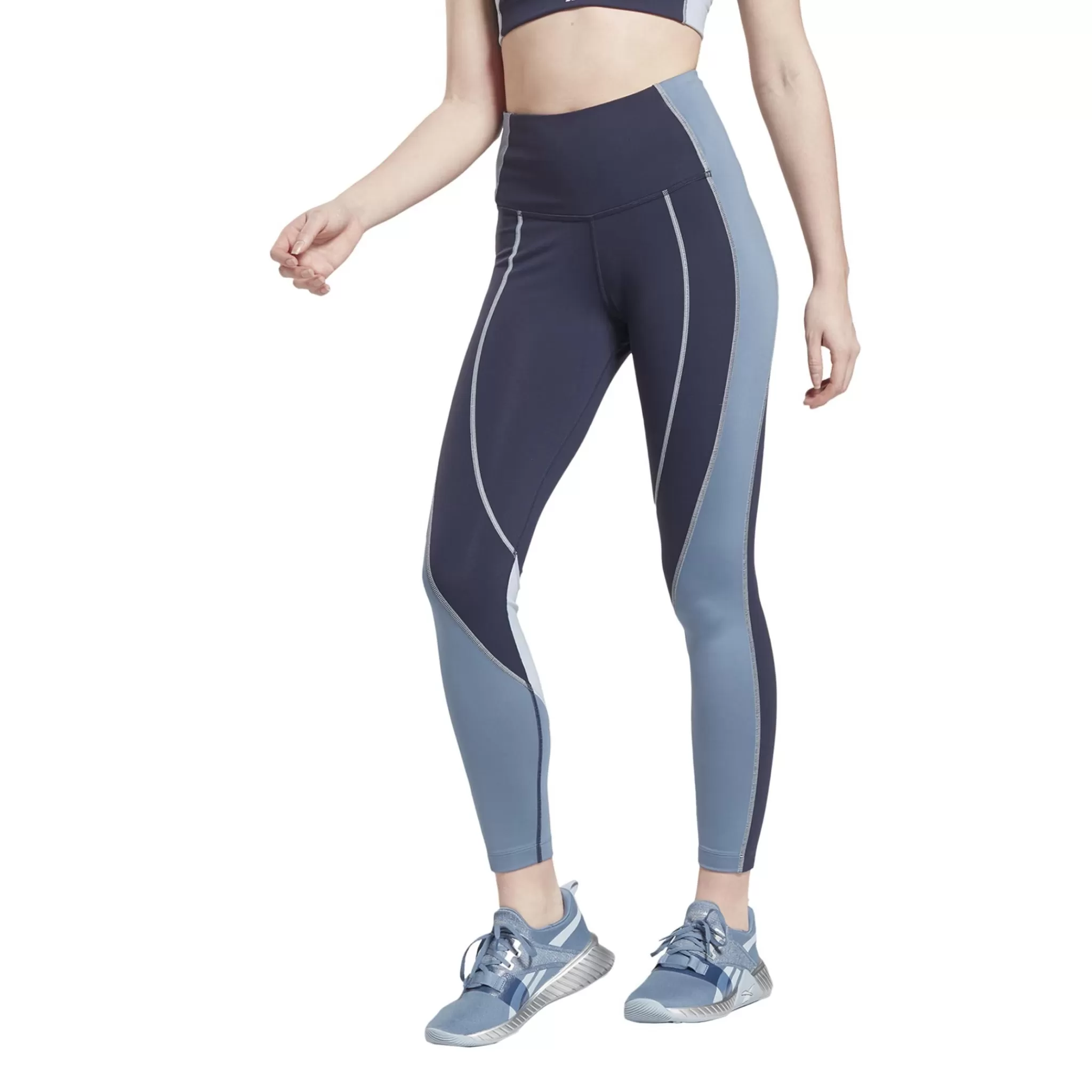 reebok Juoksuvaatteet Naisten<Lux High-Rise Colorblock Leggings, Naisten Trikoot