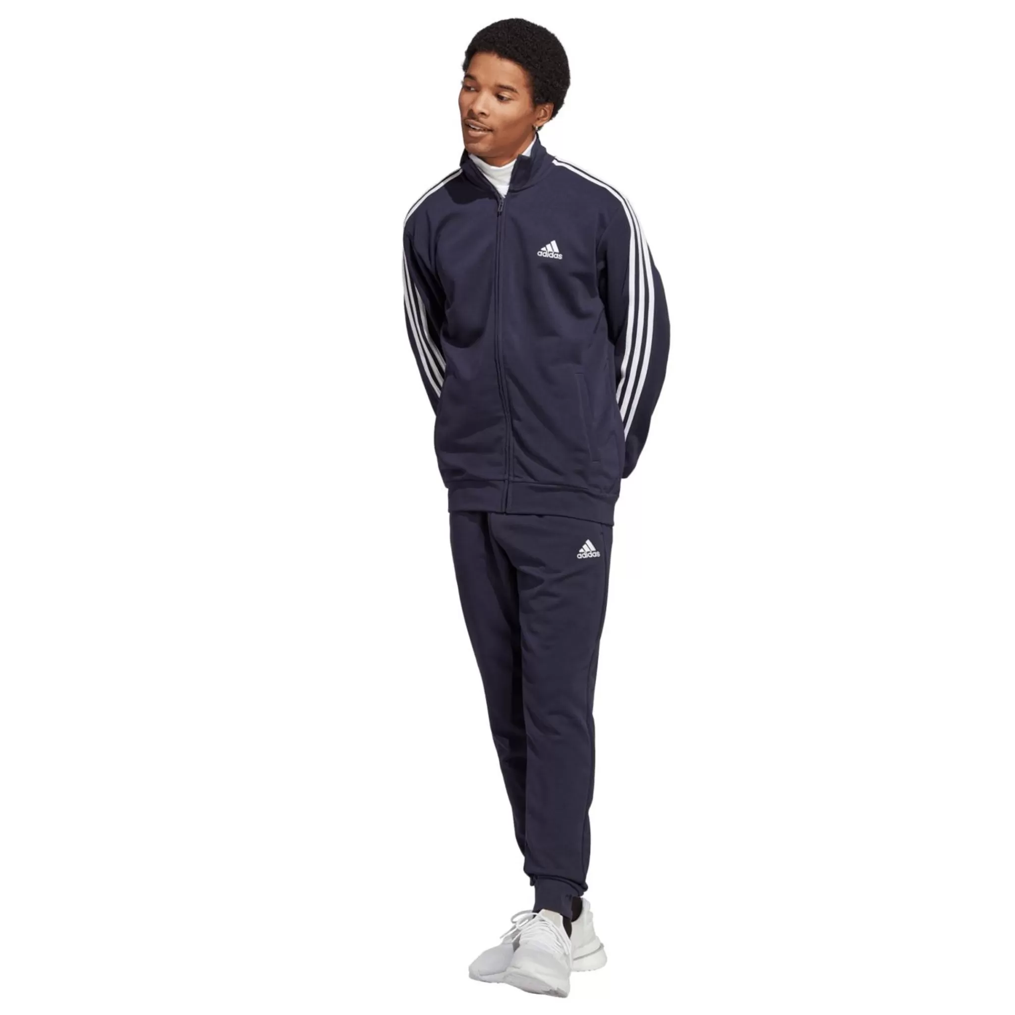 adidas Housut<Sportswear Basic 3 Stripes French Terry Tracksuit, Miesten