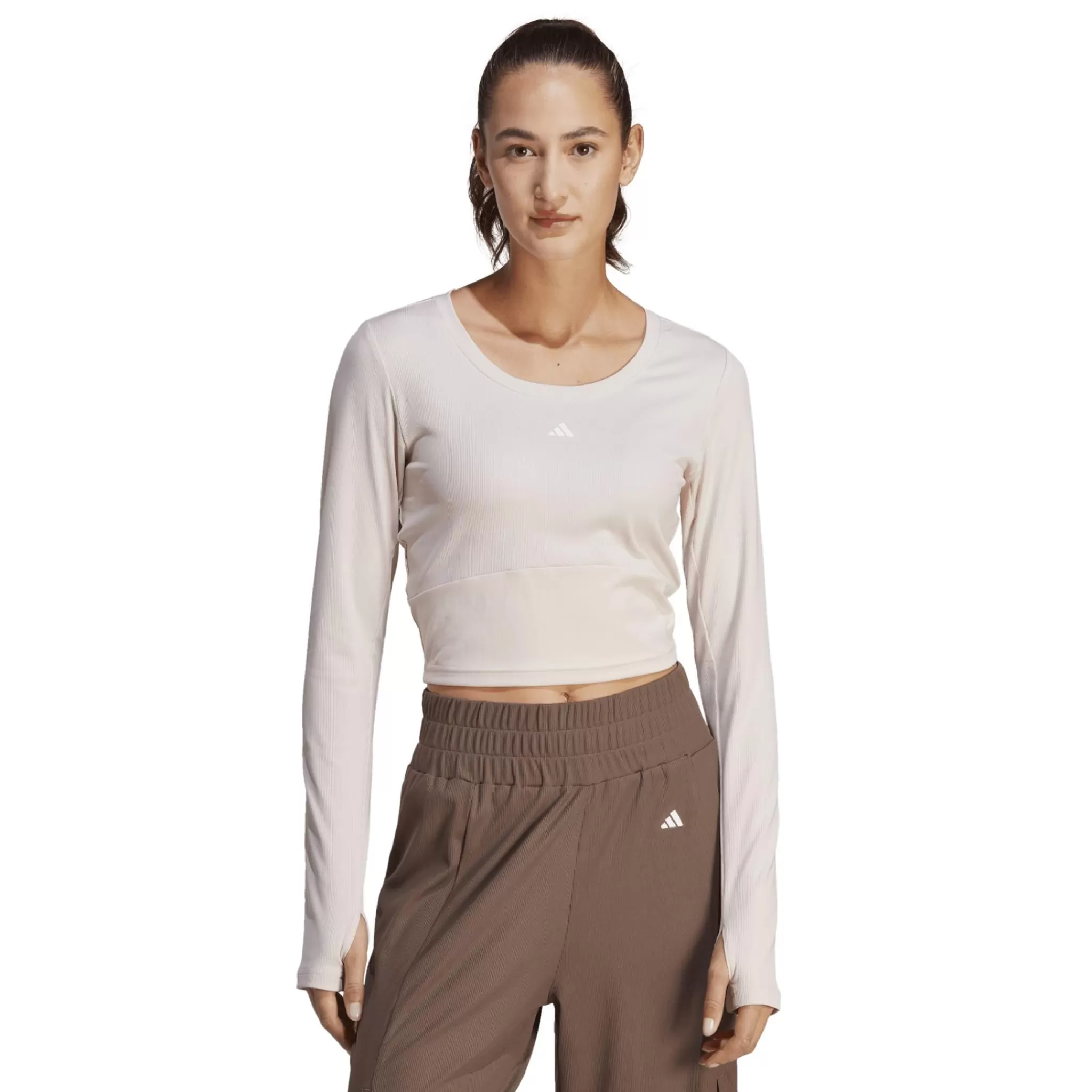 adidas Paidat<Studio Long-Sleeve Top, Treenipaita Naiset