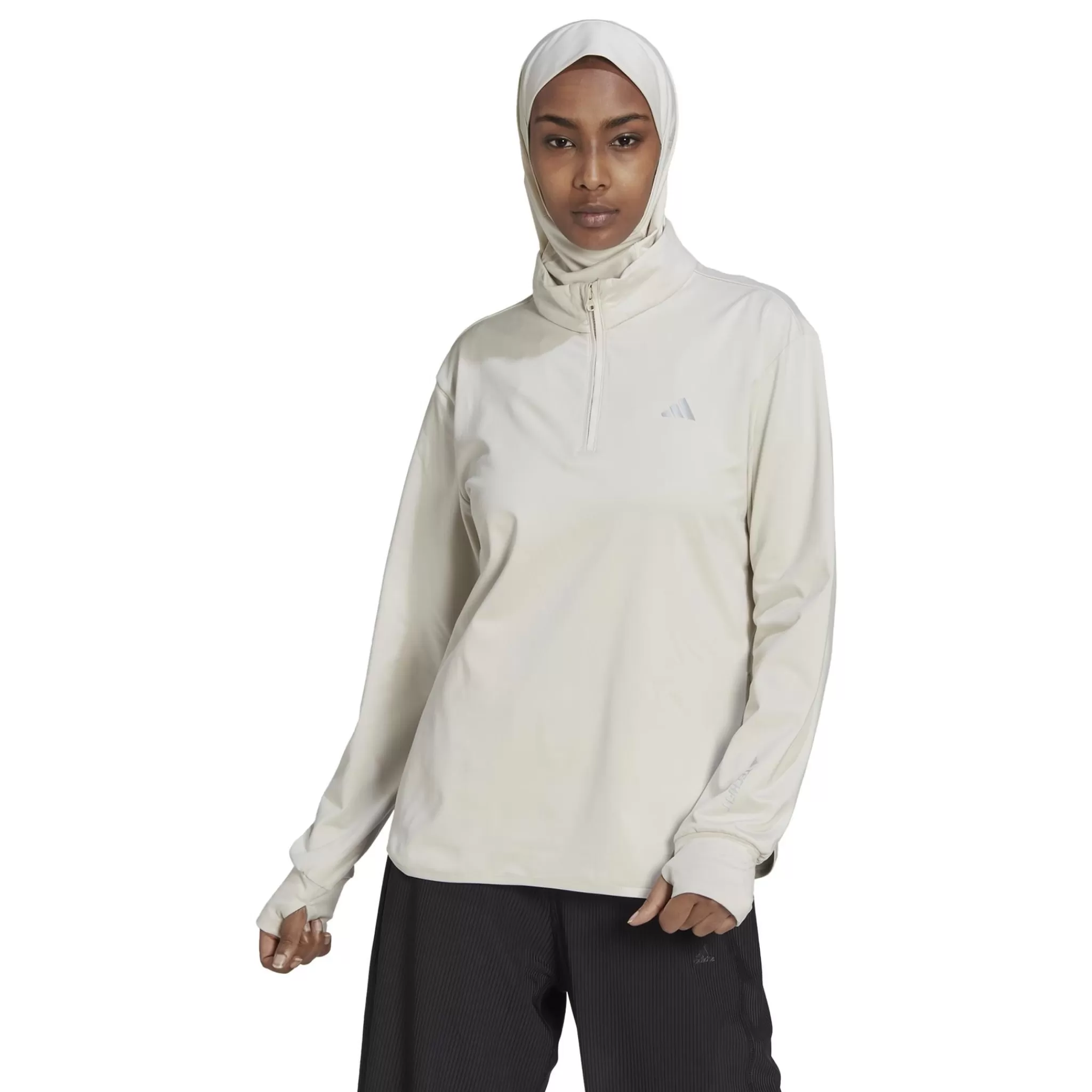 adidas Paidat<Techfit Warm Quarter-Zip Training Top, Naisten Treenipaita