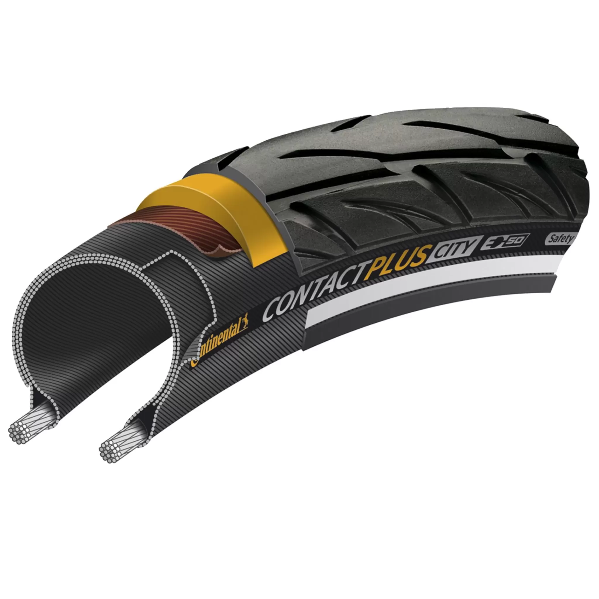 continental Polkupyörän Renkaat<Tire E-Contact Safetyplusbreaker 700X47, Pyoran Rengas