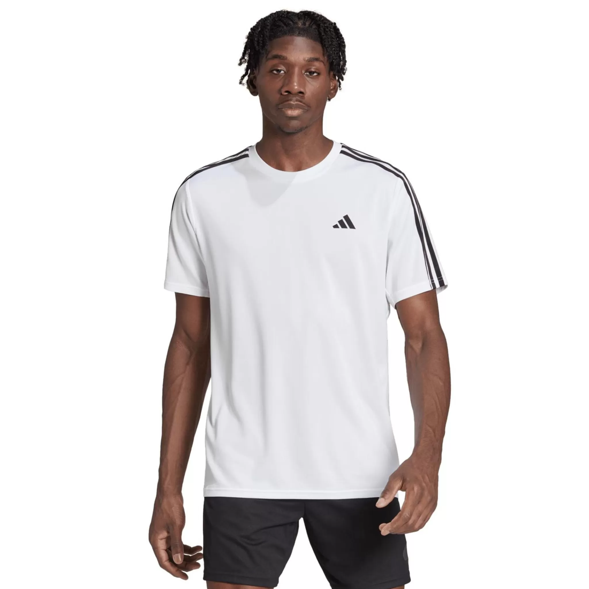 adidas T&Paidat Ja Pikeepaidat<Train Essentials 3-Stripes Training T-Shirt, Miesten T-Paita